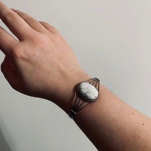 Phillip Yazzie Howlite Cuff 🌙